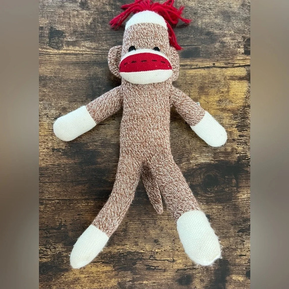VINTAGE- Sock Monkey | stuffed animal/plush - Picture 2 of 7